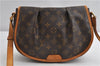 Authentic Louis Vuitton Monogram Menilmontant PM M40474 Shoulder Cross Bag 6474F