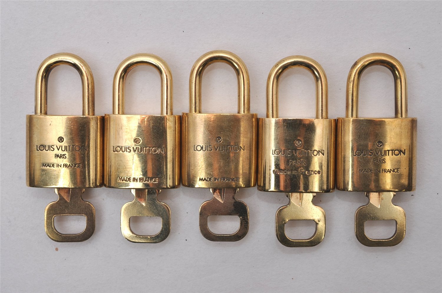 Authentic Louis Vuitton Padlock & Keys 10Set LV 6476I