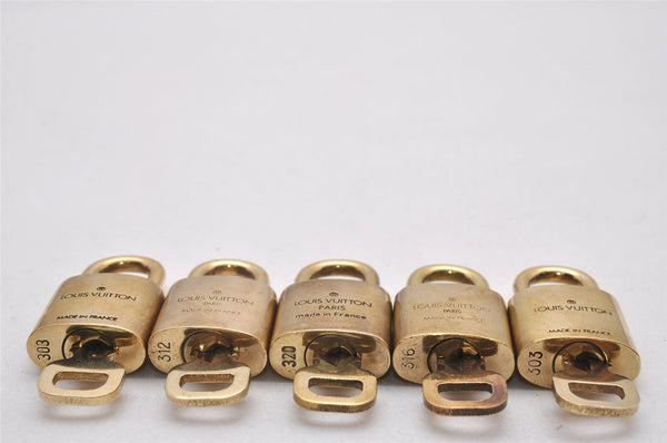 Authentic Louis Vuitton Padlock & Keys 10Set LV 6476I