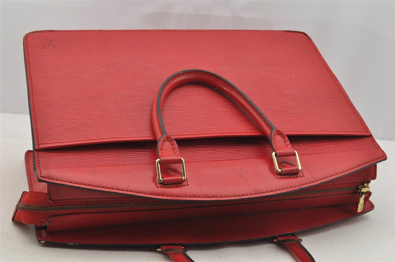 Authentic Louis Vuitton Epi Riviera Hand Bag Red M48187 LV 6477I
