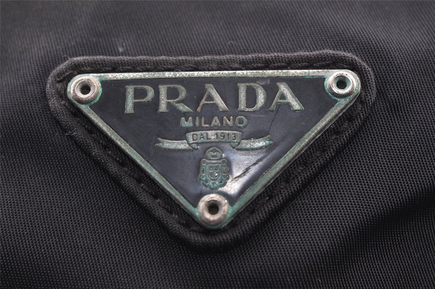 Authentic PRADA Vintage Nylon Tessuto Shoulder Cross Body Bag Purse Black 6478I