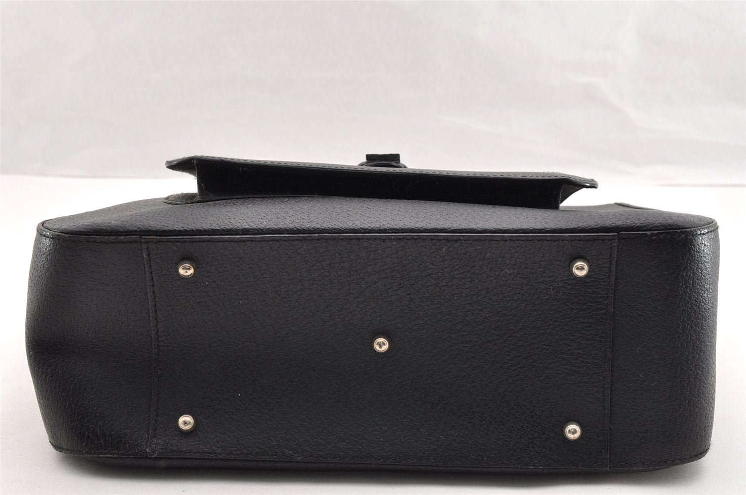 Authentic GUCCI Vintage 2Way Hand Bag Leather Black Junk 6480I