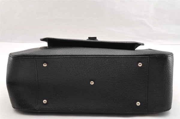 Authentic GUCCI Vintage 2Way Hand Bag Leather Black Junk 6480I