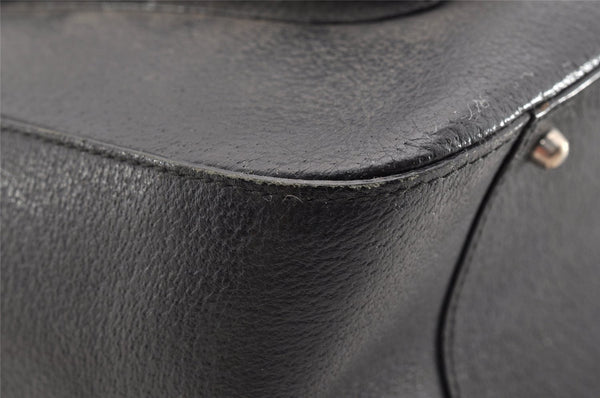 Authentic GUCCI Vintage 2Way Hand Bag Leather Black Junk 6480I