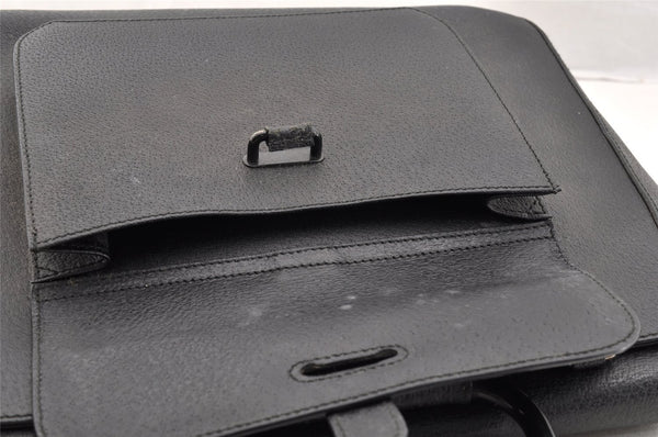 Authentic GUCCI Vintage 2Way Hand Bag Leather Black Junk 6480I