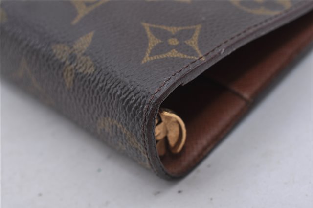 Authentic LOUIS VUITTON Monogram Agenda MM Day Planner Cover R20004 LV 6481C