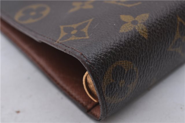 Authentic LOUIS VUITTON Monogram Agenda MM Day Planner Cover R20004 LV 6481C