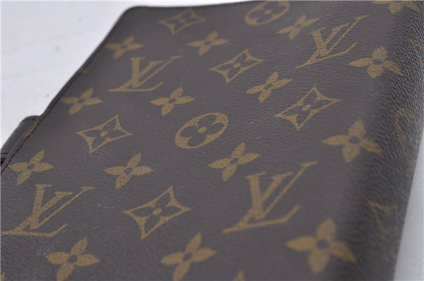 Authentic LOUIS VUITTON Monogram Agenda MM Day Planner Cover R20004 LV 6481C