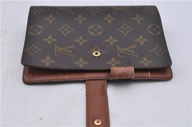 Authentic LOUIS VUITTON Monogram Agenda MM Day Planner Cover R20004 LV 6481C