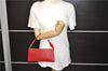 Authentic LOUIS VUITTON Epi Pochette Accessoires Pouch Red M52947 LV 6482C