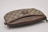 Authentic GUCCI Shoulder Cross Body Bag Purse GG PVC Leather Brown Junk 6482I