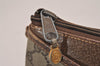Authentic GUCCI Shoulder Cross Body Bag Purse GG PVC Leather Brown Junk 6482I
