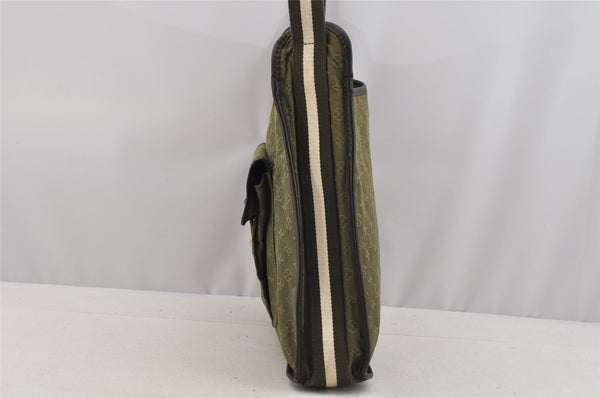 Authentic Louis Vuitton Monogram Mini Besace Mary Kate Shoulder Bag Green 6483I