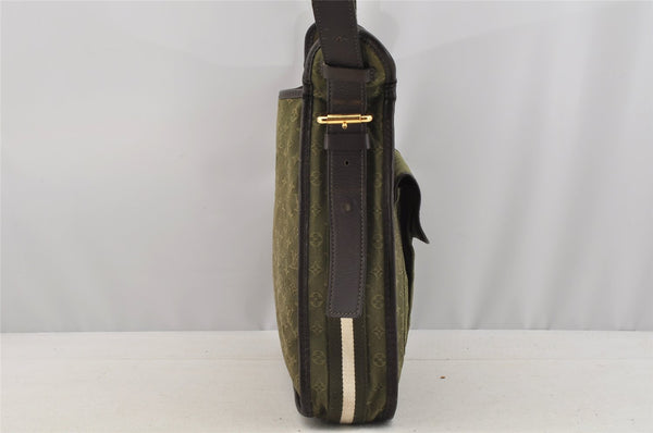 Authentic Louis Vuitton Monogram Mini Besace Mary Kate Shoulder Bag Green 6483I