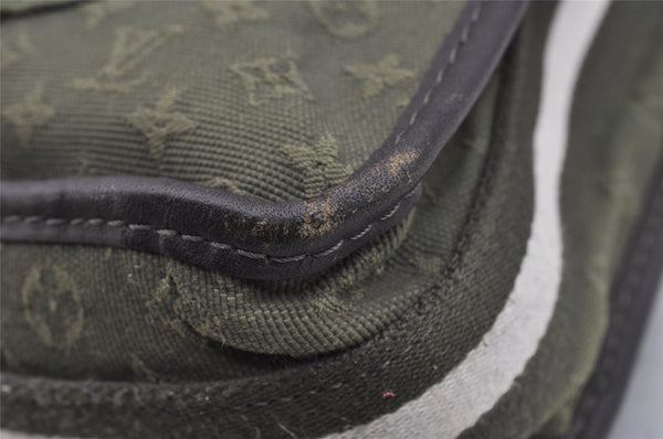 Authentic Louis Vuitton Monogram Mini Besace Mary Kate Shoulder Bag Green 6483I