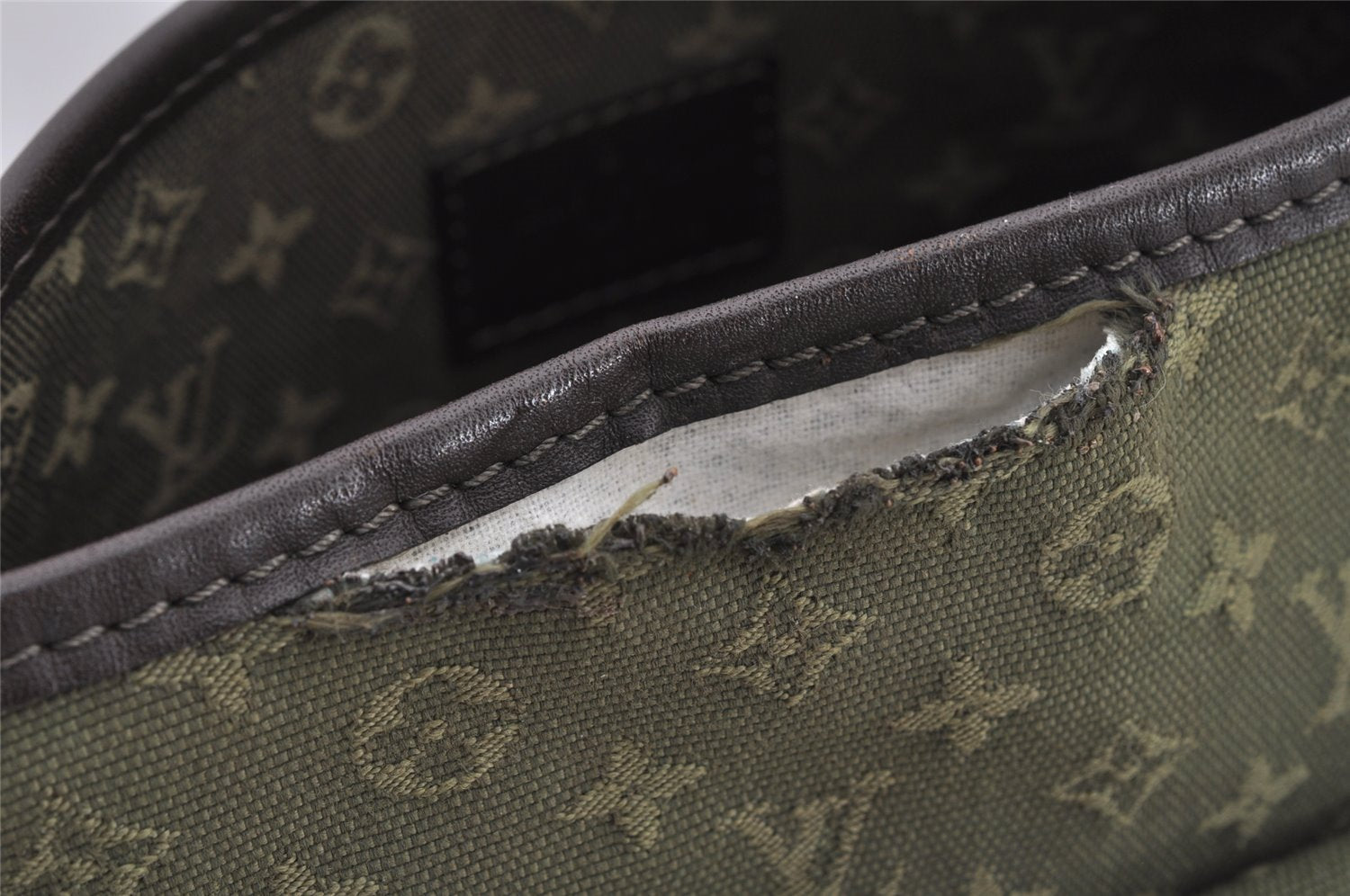 Authentic Louis Vuitton Monogram Mini Besace Mary Kate Shoulder Bag Green 6483I