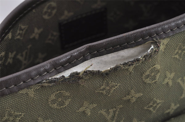 Authentic Louis Vuitton Monogram Mini Besace Mary Kate Shoulder Bag Green 6483I