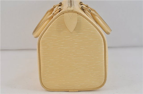 Authentic LOUIS VUITTON Epi Speedy 25 Hand Bag Beige Cream M4301A LV 6485C