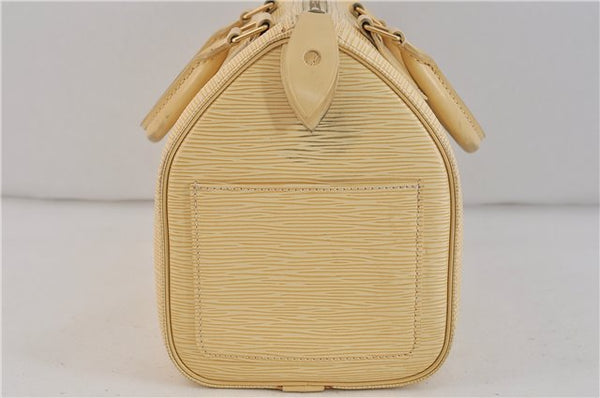 Authentic LOUIS VUITTON Epi Speedy 25 Hand Bag Beige Cream M4301A LV 6485C