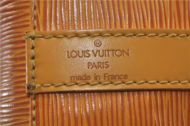 Authentic LOUIS VUITTON Epi Petit Noe Shoulder Bag Yellow M44109 LV 6486C