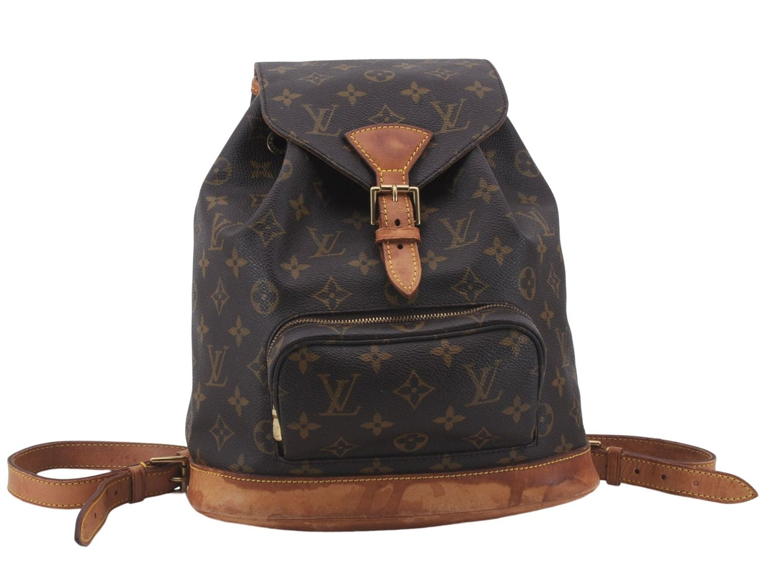 Authentic Louis Vuitton Monogram Montsouris MM Backpack M51136 LV 6486D