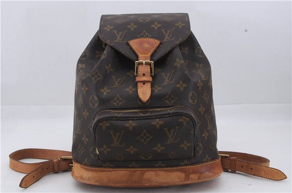 Authentic Louis Vuitton Monogram Montsouris MM Backpack M51136 LV 6486D
