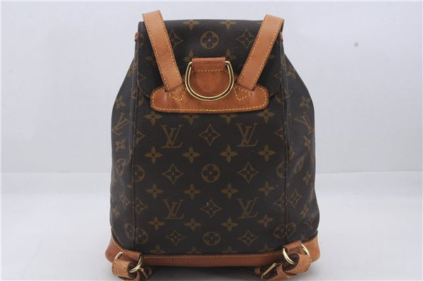 Authentic Louis Vuitton Monogram Montsouris MM Backpack M51136 LV 6486D