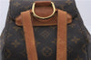 Authentic Louis Vuitton Monogram Montsouris MM Backpack M51136 LV 6486D