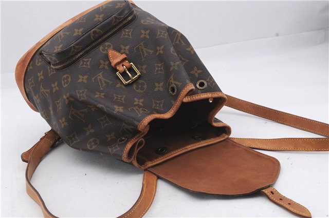 Authentic Louis Vuitton Monogram Montsouris MM Backpack M51136 LV 6486D