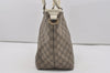Authentic GUCCI Vintage Shoulder Tote Bag GG PVC Enamel 197953 Brown 6486I