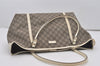 Authentic GUCCI Vintage Shoulder Tote Bag GG PVC Enamel 197953 Brown 6486I