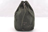 Authentic PRADA Nylon Tessuto Leather Drawstring Bag Purse Khaki Green 6488I