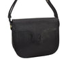 Authentic YVES SAINT LAURENT Shoulder Bag Purse Leather Black 6489I