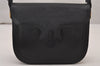 Authentic YVES SAINT LAURENT Shoulder Bag Purse Leather Black 6489I