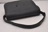 Authentic YVES SAINT LAURENT Shoulder Bag Purse Leather Black 6489I