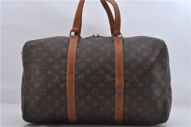 Authentic Louis Vuitton Monogram Sac Souple 45 Hand Boston Bag M41624 LV 6491D