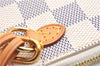 Authentic Louis Vuitton Damier Azur Neverfull Pouch Purse Clutch LV 6493F