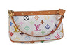 LOUIS VUITTON Monogram Multicolor Pochette Accessoires Pouch M92649 White 6494C