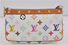 LOUIS VUITTON Monogram Multicolor Pochette Accessoires Pouch M92649 White 6494C