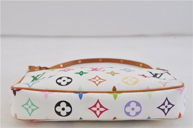 LOUIS VUITTON Monogram Multicolor Pochette Accessoires Pouch M92649 White 6494C