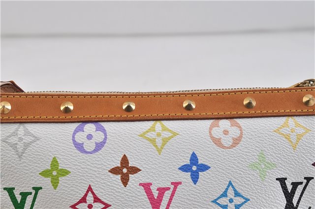 LOUIS VUITTON Monogram Multicolor Pochette Accessoires Pouch M92649 White 6494C