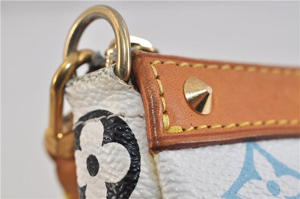 LOUIS VUITTON Monogram Multicolor Pochette Accessoires Pouch M92649 White 6494C