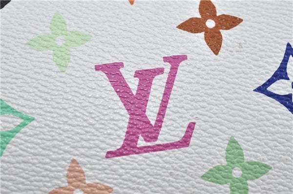 LOUIS VUITTON Monogram Multicolor Pochette Accessoires Pouch M92649 White 6494C