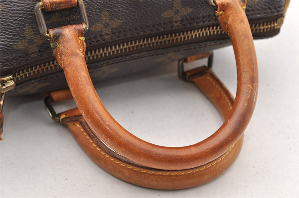 Authentic Louis Vuitton Monogram Mini Speedy Hand Bag Purse Old Model LV 6496I