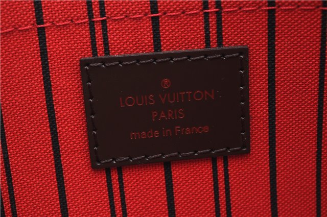 Authentic Louis Vuitton Damier Neverfull Pouch Purse Clutch Bag LV 6497F