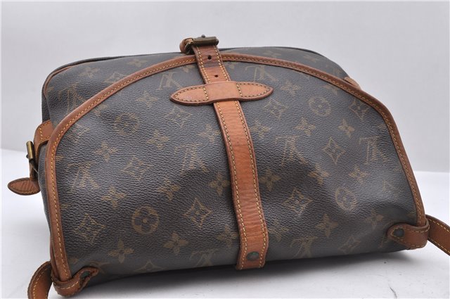Auth Louis Vuitton Monogram Saumur 30 Shoulder Cross Body Bag M42256 LV 6498D