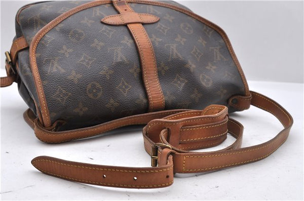 Auth Louis Vuitton Monogram Saumur 30 Shoulder Cross Body Bag M42256 LV 6498D