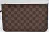 Authentic Louis Vuitton Damier Neverfull Pouch Purse Clutch Bag LV 6499F