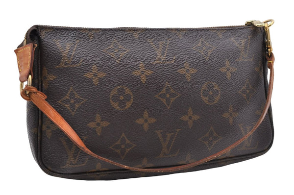 Authentic Louis Vuitton Monogram Pochette Accessoires Pouch M51980 LV 6500D