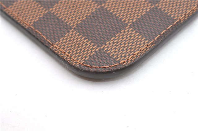 Auth Louis Vuitton Damier Neverfull Pouch Purse Clutch Rose Ballerine Pink 6500F